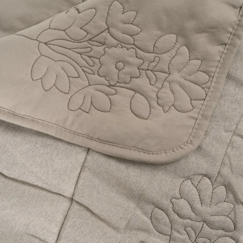 Bedspread (quilt) Taupe 240 x 1 x 260 cm