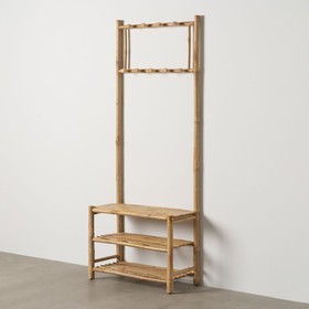 Takkiteline Luonnollinen Bambu 70 x 32 x 175 cm