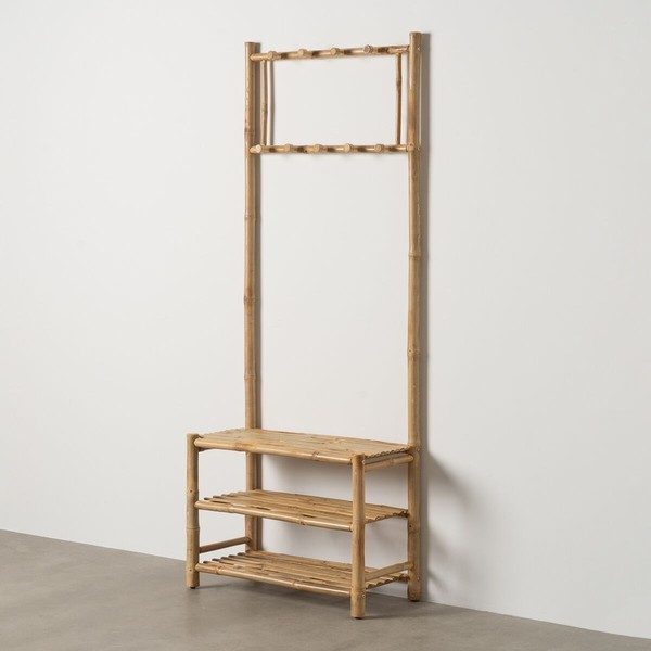 Paltų kabykla Natūralus Bambukas 70 x 32 x 175 cm