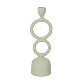 Candleholder Light Green Iron 9 x 7 x 32 cm