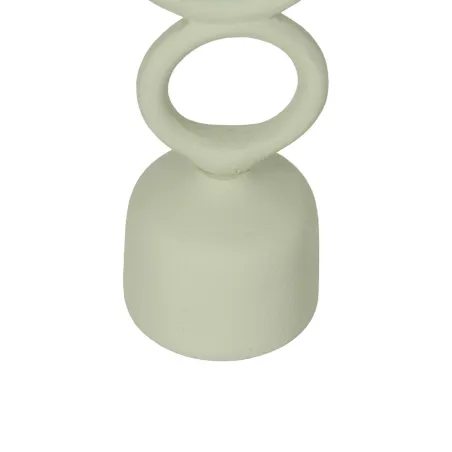 Candleholder Light Green Iron 9 x 7 x 32 cm