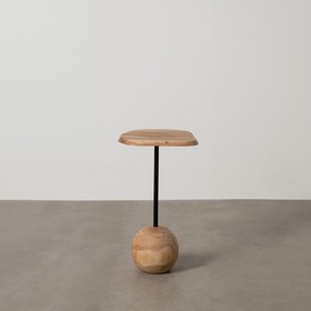Side table Black Natural 35 x 35 x 60 cm