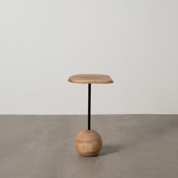 Side table Black Natural 35 x 35 x 60 cm