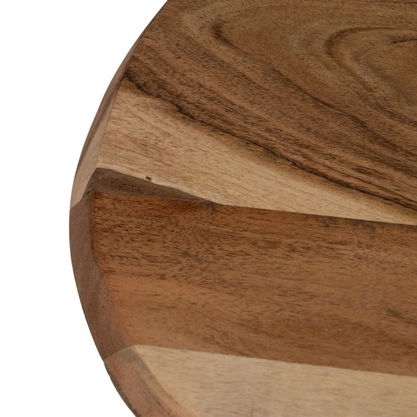 Side table Black Natural 35 x 35 x 60 cm