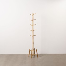 Takkiteline Luonnollinen Bambu 36 x 36 x 162 cm