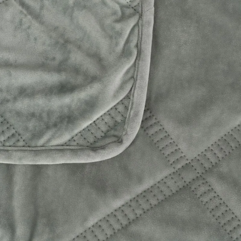 Bedspread (quilt) Green 180 x 1 x 260 cm