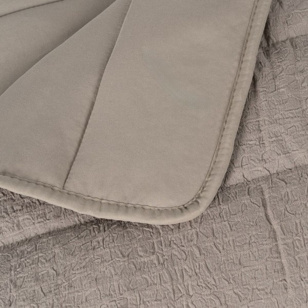 Bedspread (quilt) Taupe 240 x 1 x 260 cm