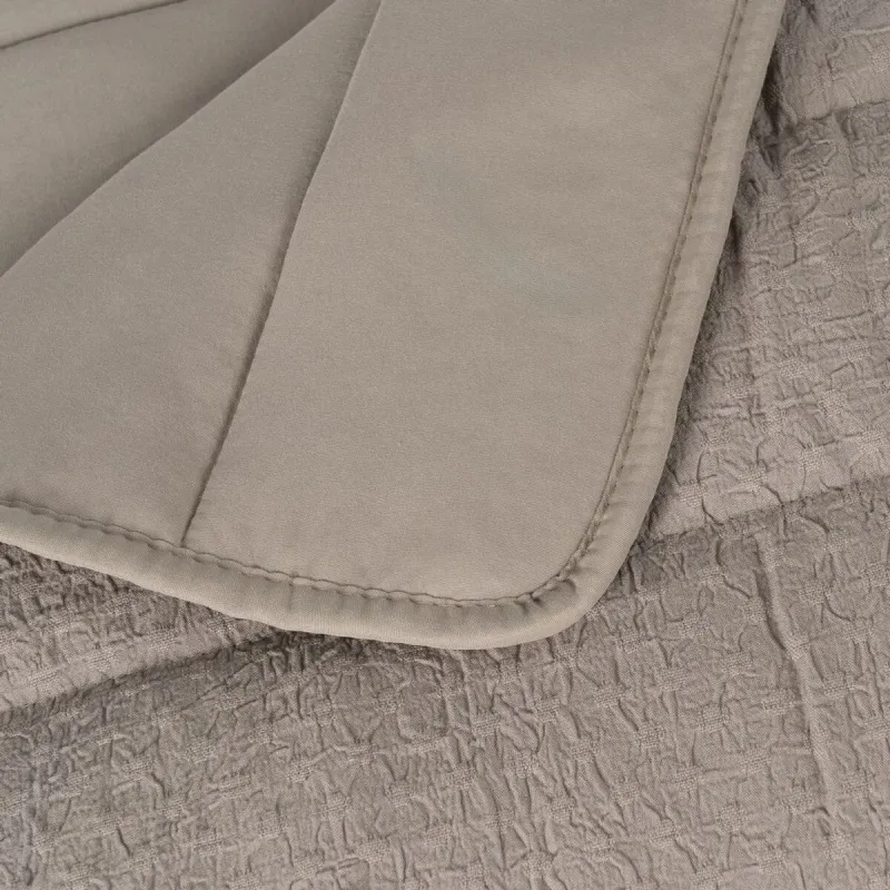 Bedspread (quilt) Taupe 180 x 1 x 260 cm