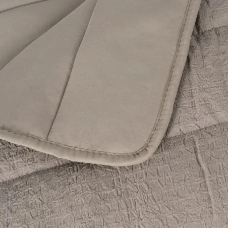 Bedspread (quilt) Taupe 180 x 1 x 260 cm