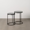 Set of 2 tables Musta 46 x 46 x 60 cm (2 osaa)