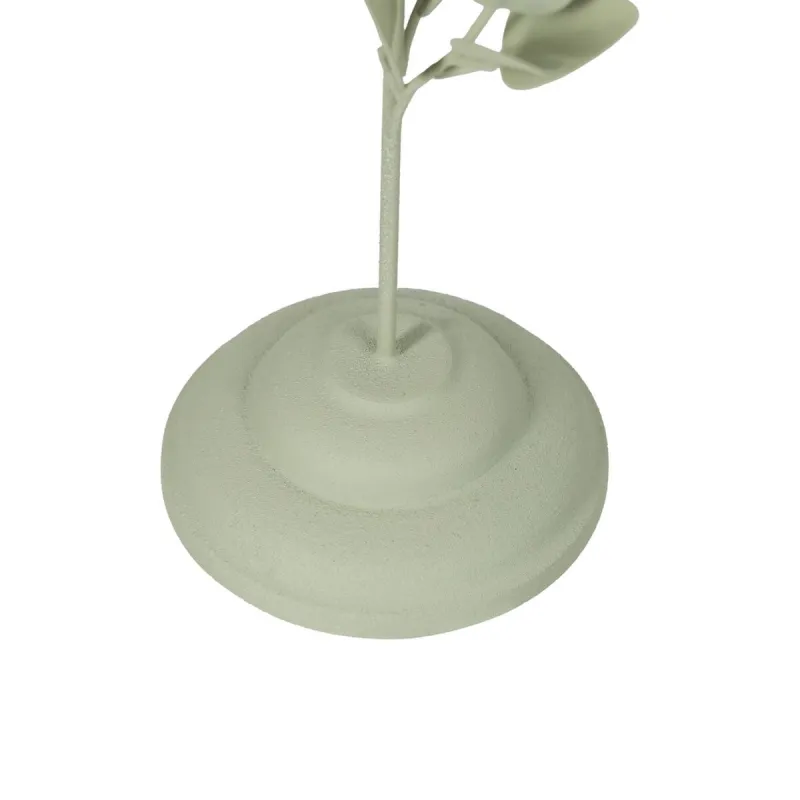 Candleholder Light Green Iron 8 x 8 x 29 cm