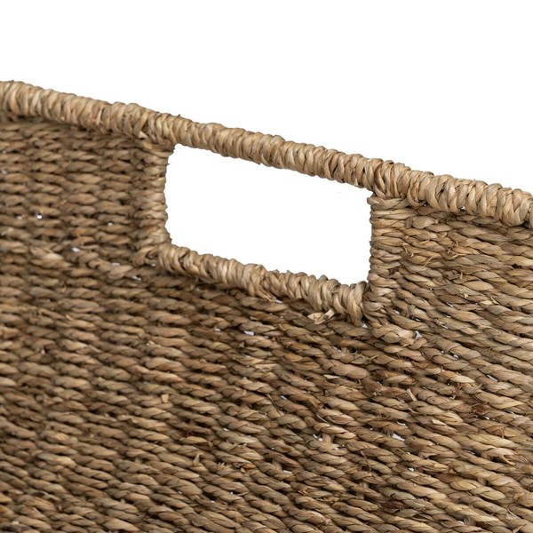 Log Stand Natural Iron Marine algae 45 x 35 x 25 cm