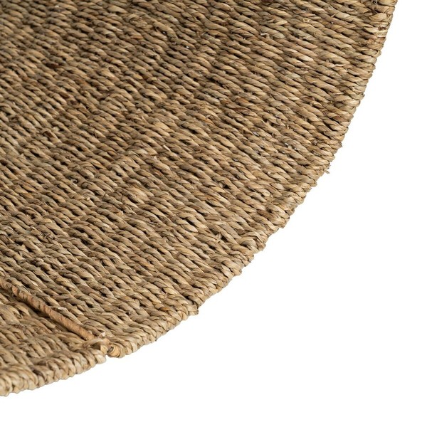 Log Stand Natural Iron Marine algae 45 x 35 x 25 cm