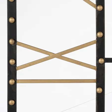 Sienas pulkstenis Melns Bronza Dzelzs 80 x 3,5 x 80 cm