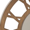 Wall Clock Natural Iron MDF Wood 68,5 x 4 x 68,5 cm