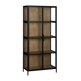 Display Stand Black Natural 80 x 38 x 180 cm