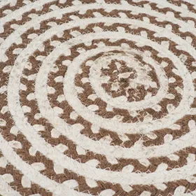 Ковер NATUR V Белый Натуральный 90 x 90 x 1 cm