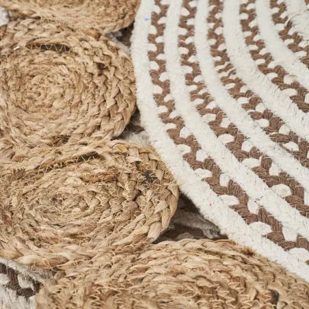 Carpet NATUR V White Natural 90 x 90 x 1 cm