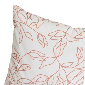 Cushion BELLS Terracotta Printed Velvet 45 x 10 x 45 cm