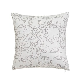 Cushion BELLS Grey Printed Velvet 45 x 10 x 45 cm