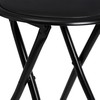 taburete Melns Poliuretāns PVC Dzelzs 30 x 30 x 45 cm