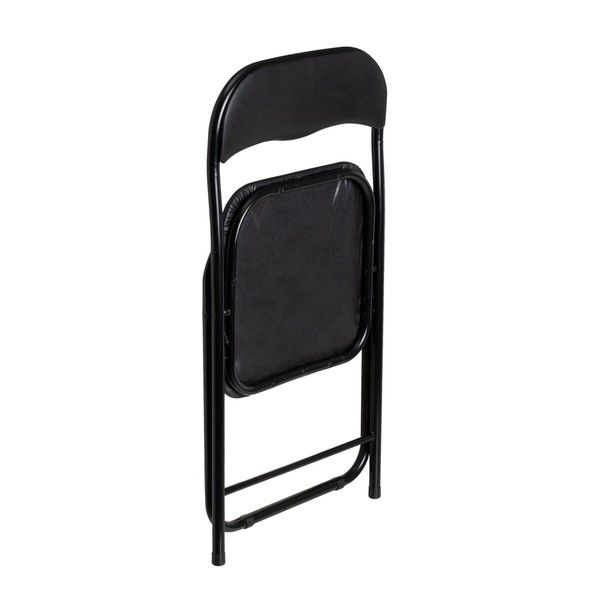 taburete Melns Poliuretāns PVC Dzelzs 30 x 30 x 45 cm