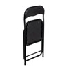 taburete Melns Poliuretāns PVC Dzelzs 30 x 30 x 45 cm