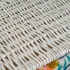 Laundry Basket White wicker 47 x 35 x 55 cm