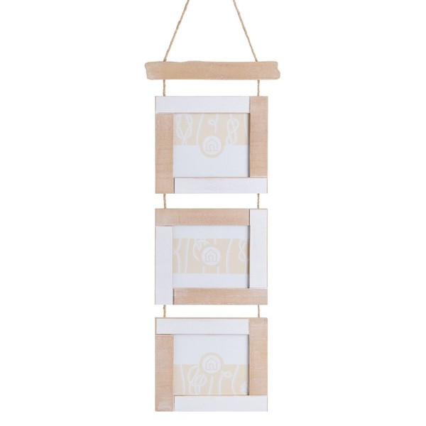 Kuvakehys Valkoinen Luonnollinen Puu MDF