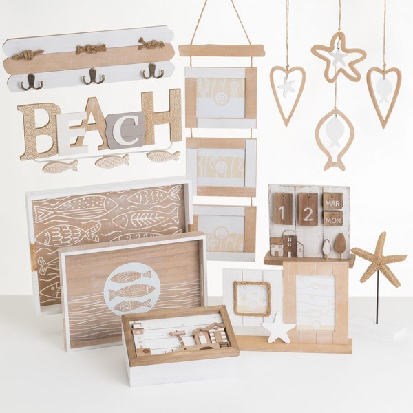 Photo frame White Natural MDF Wood