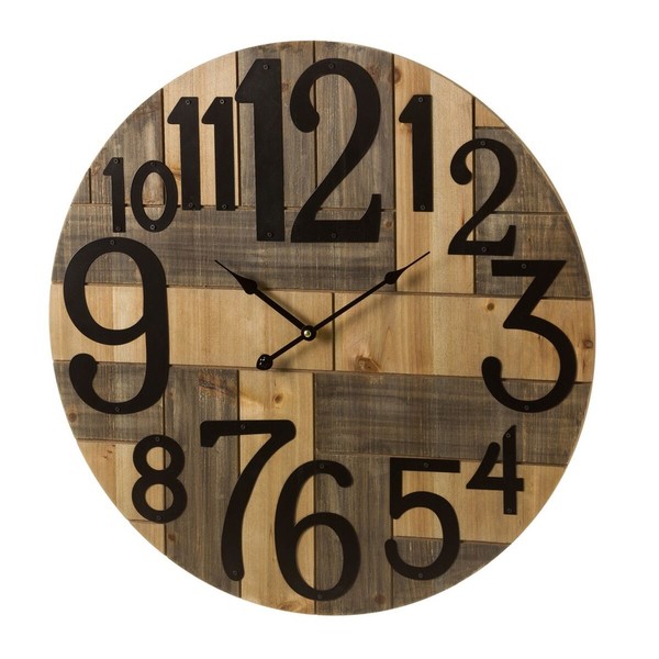 Sieninis laikrodis Spalvotas Metalinis Medžio MDF 60 x 3 x 60 cm