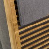Laundry basket Grey Natural Bamboo 41 x 35 x 61 cm
