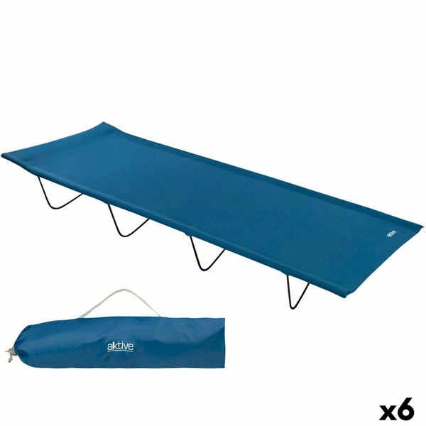 Шезлонг Aktive Zils Locīšana 180 x 18 x 60 cm (6 gb.)