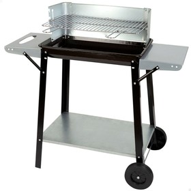 Anglies kepsninė su ratukais Aktive Emaliuotas metalas 90 x 85 x 32 cm Juoda