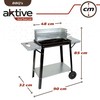 Anglies kepsninė su ratukais Aktive Emaliuotas metalas 90 x 85 x 32 cm Juoda