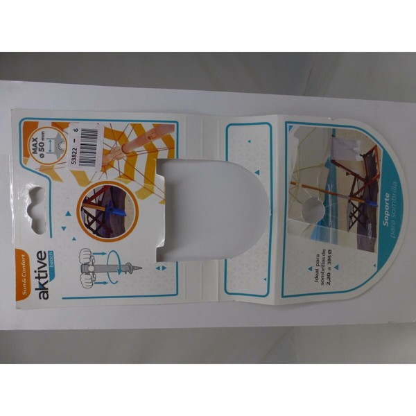 Umbrella hanger Aktive Plastic 18,5 x 40,5 x 8 cm (6 Units)