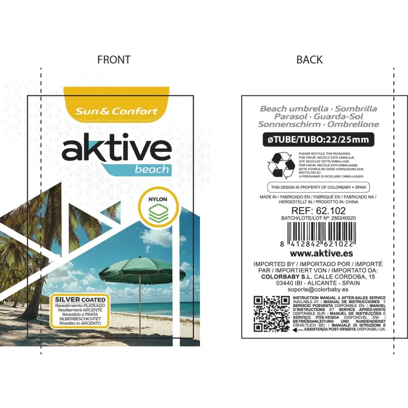 Saulessargs Aktive 200 x 203,5 x 200 cm 200 x 207 x 200 cm (6 gb.)