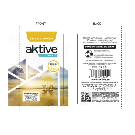 Saulessargs Aktive 200 x 200 x 200 cm (6 gb.)