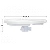 Beach Umbrella Cup Holder Aktive 29,5 x 8 x 29,5 cm Sunshade (12 Units)