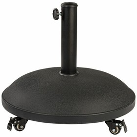 Base for beach umbrella Aktive Black 25 kg With wheels