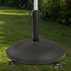 Base for beach umbrella Aktive Black 25 kg With wheels