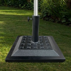 Base for beach umbrella Aktive Black 44 x 44 cm 12 kg