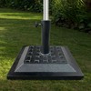 Base for beach umbrella Aktive Black 44 x 44 cm 12 kg