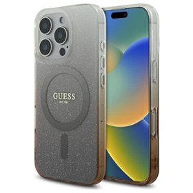Guess IML Glitter Gradient MagSafe - Case for iPhone 16 Pro (Brown)