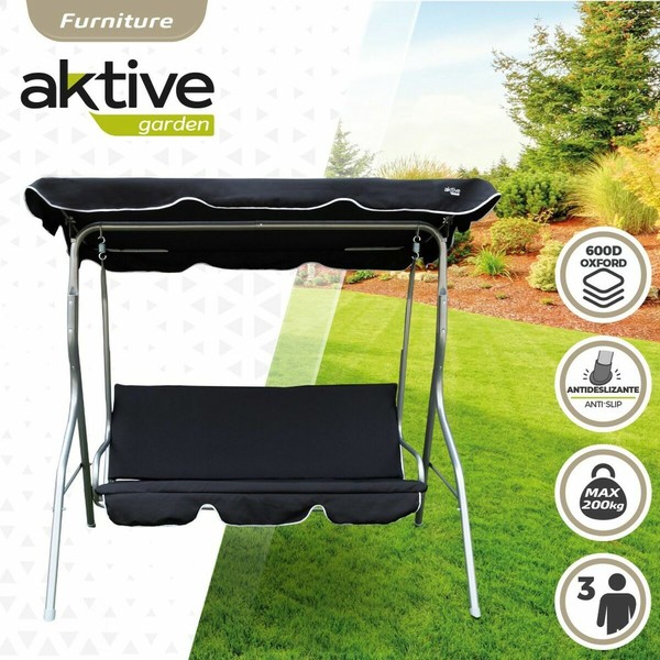 Smulkintuvas Aktive 3 vietos Juoda 180 x 107 x 160 cm