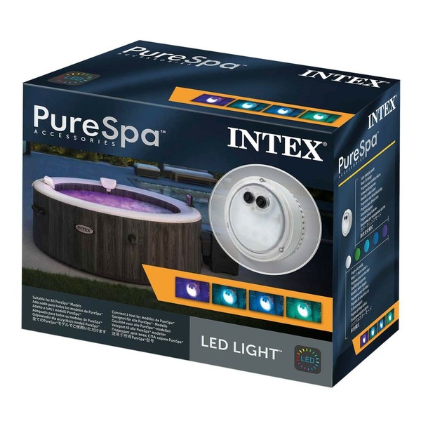 Baseino šviesa Intex 28503 12 x 12 x 6,5 cm Spalvotas (8 vnt.)