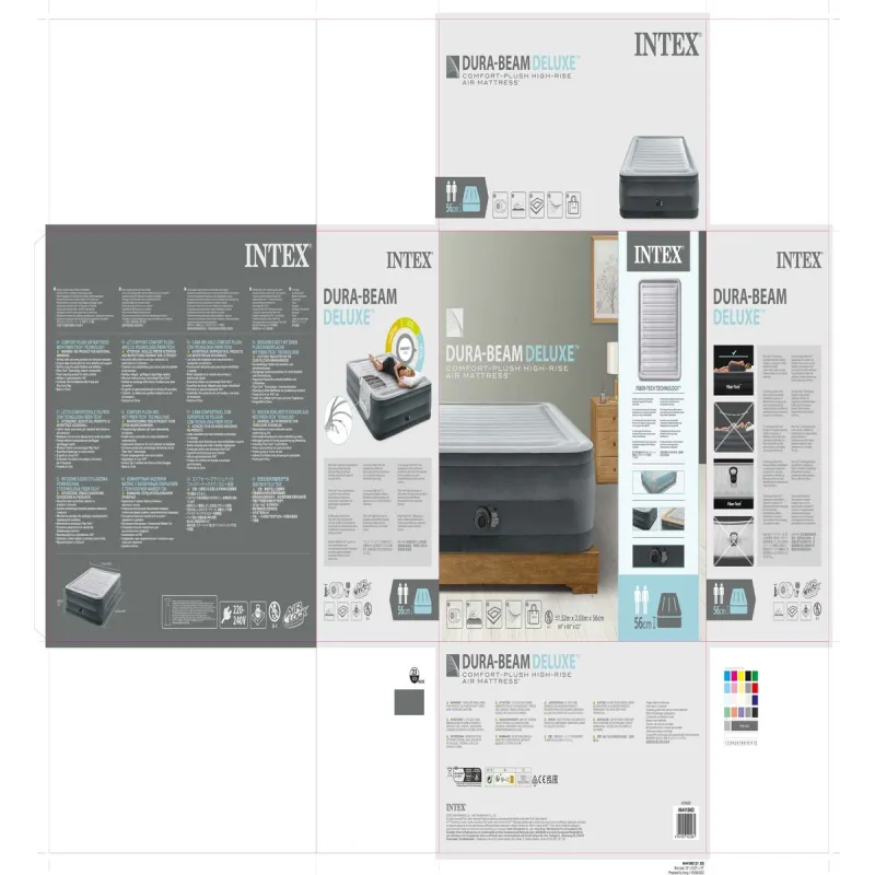 Piepūšams Matracis Intex Fiber-Tech 152 x 56 x 203 cm