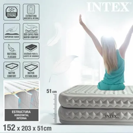 Piepūšams Matracis Intex 152 x 203 x 51 cm 272 kg