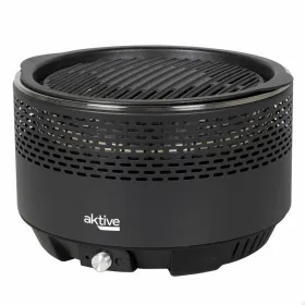 Porttakil grilli Aktive Pyöreä Savuton Musta Ø 34 cm