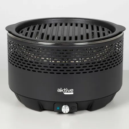 Nešiojamasis Barbekiu Aktive Apskritas Be dūmų Juoda Ø 34 cm